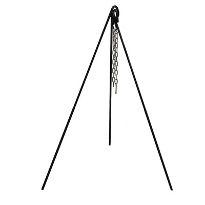 STANSPORT CAST IRON STEEL CAMP FIRE TRIPOD CAMPING OUTDOOR BBQ HEAVY DUTY NEW