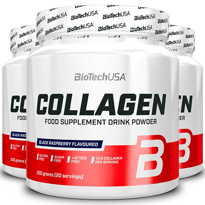 BIOTECH USA COLLAGEN POWDER 300g - Healthy Joints & Skin Anti-Aging - Sugar Free