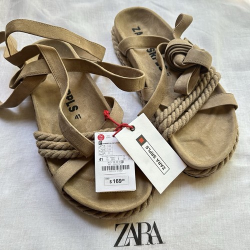 ZARA SRPLS レザー ストラップ サンダル 14 4304/510 ZARA SRPLS LTHR STRBS SNDLS 14 4304/510 (ZARA/サンダル