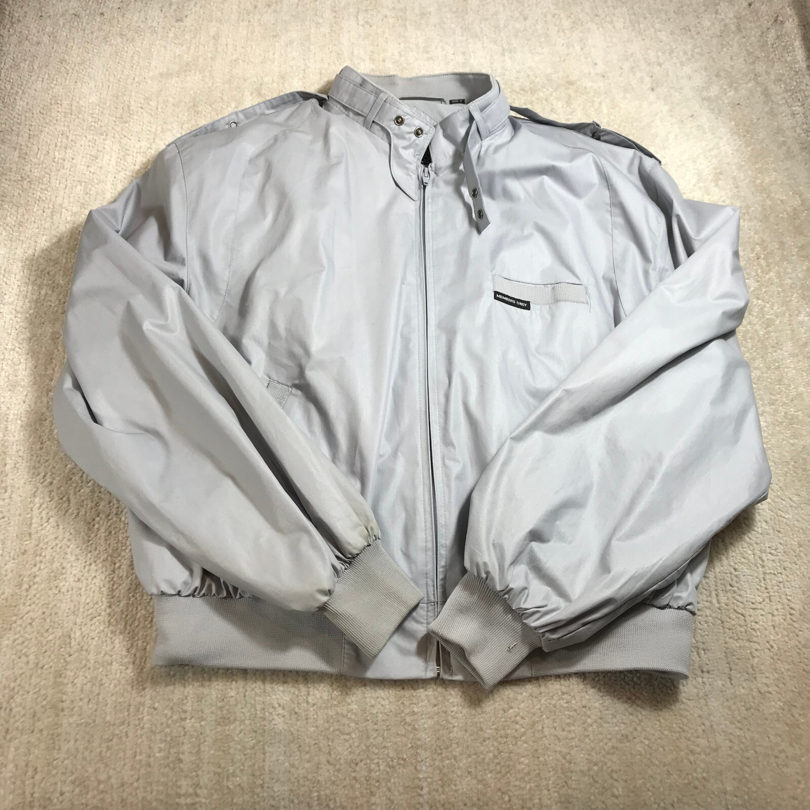 ジャケット Single-breasted poplin jacket MH1936_10RG_F0A08_S_OOO Limestone Single-breasted Poplin Jacket | Miu Miu