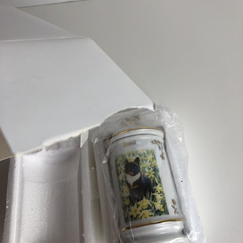 Lenox Cats of Distinction Collection Porcelain Spice Jar 1995 Basil New