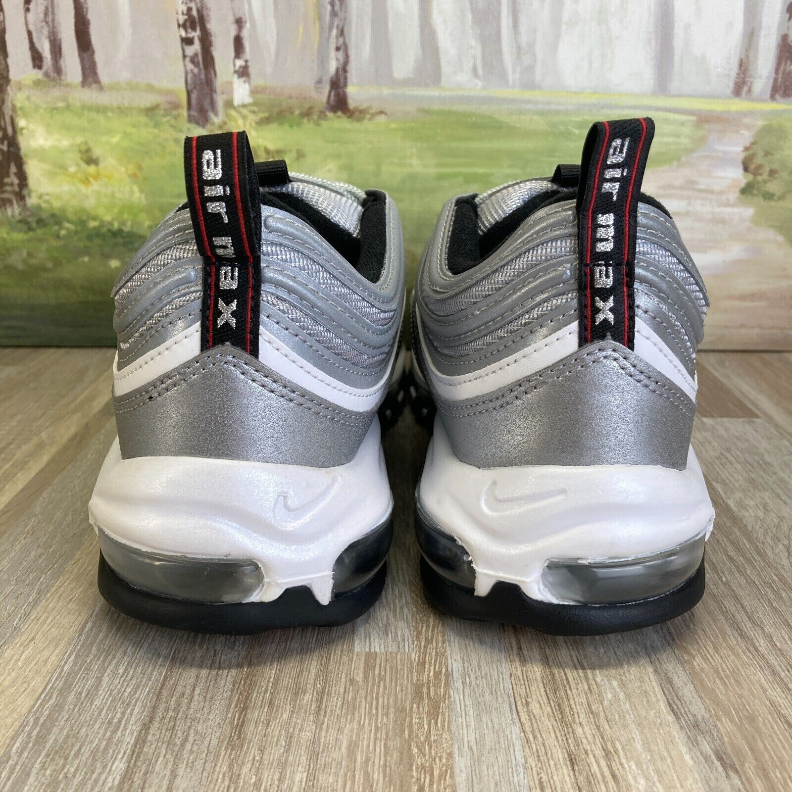 air max 97 silver bullet fake vs real