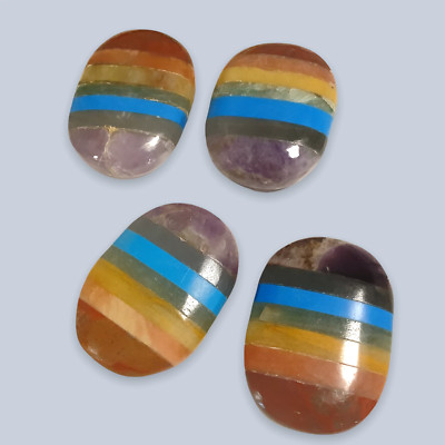 7 Chakra Palm Stone