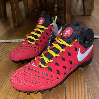 Nike Men s Size 9 Huarache V Lax Elite Cleats 807120-200 Red Black New!