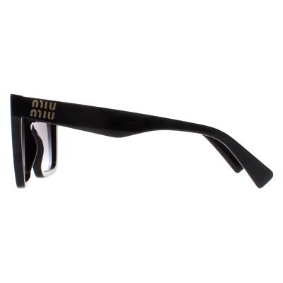 Pre-owned Miu Miu Sunglasses Mu03ys 1ab5d1 Black Gradient Gray