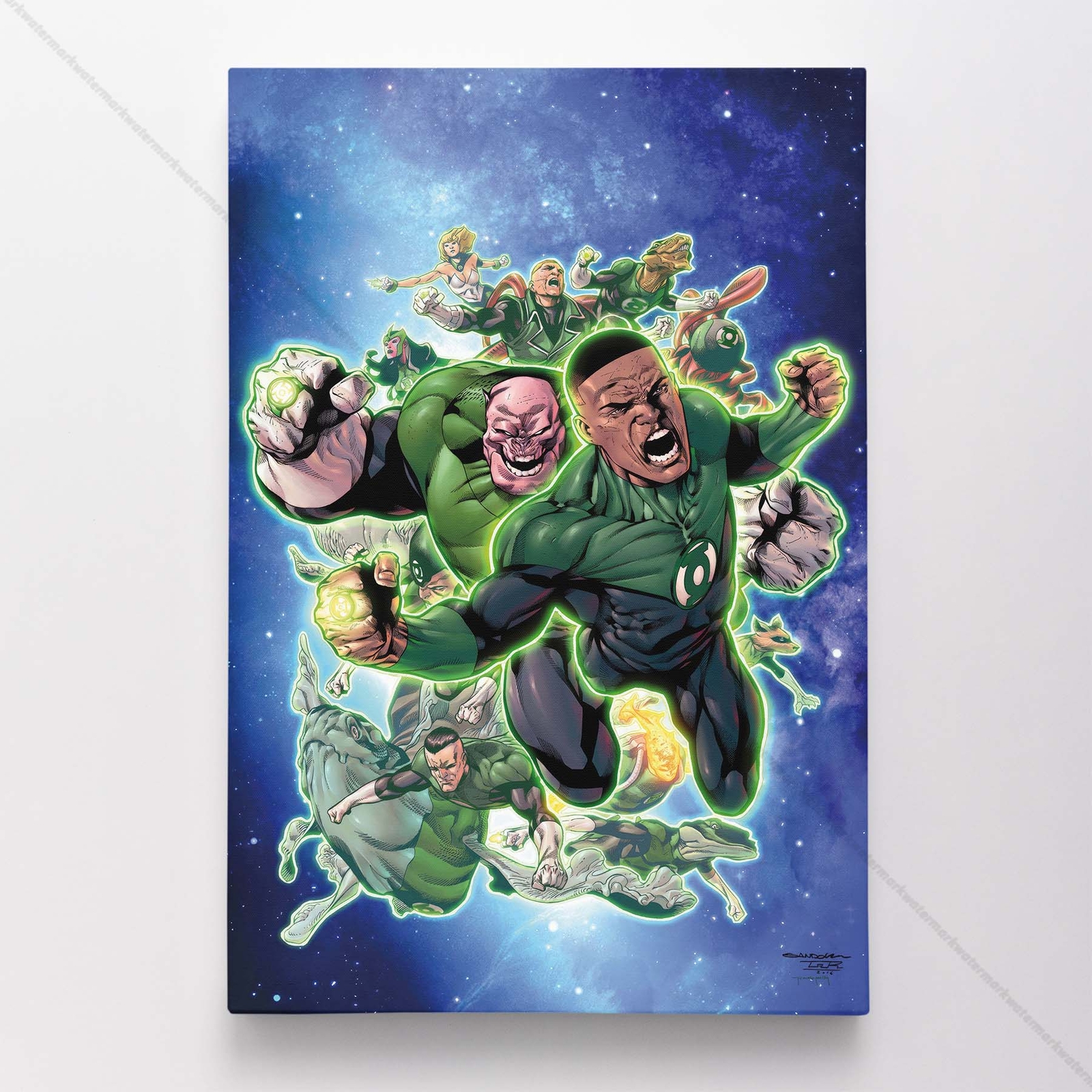 Green Latern Poster Canvas DC Comic Book Cover Art Print #41365