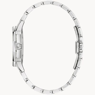 Pre-owned Bulova Silver Womens Analogue Watch Octava 96l305