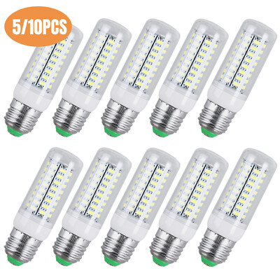 5-10pcs E12 LED Corn Light Bulb 6500K Candelabra Daylight Workshop Garage Lamp