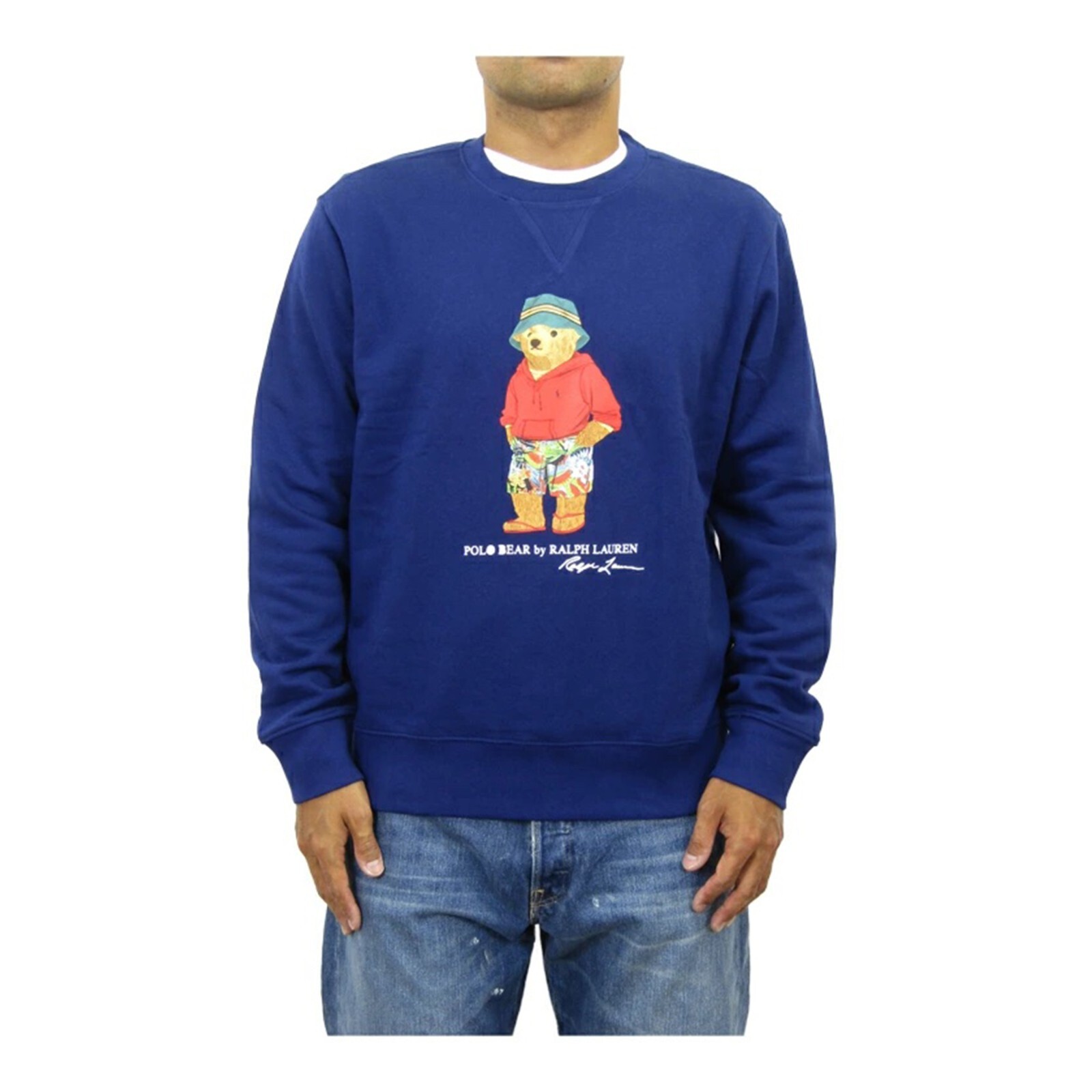 Толстовка-пуловер с круглым вырезом Polo Ralph Lauren Preppy Bear Polo Bear - Темно-синий