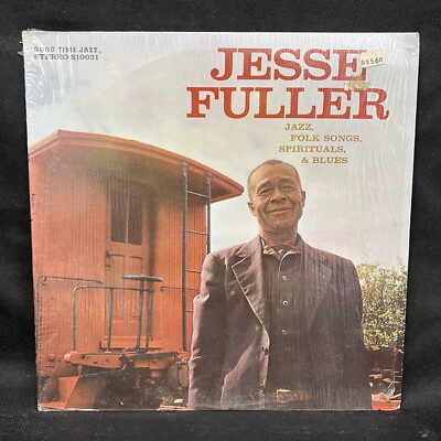 Jesse Fuller - Jazz Folk Songs Spirituals  Blues LP Vinyl Record Shrink NM/EX