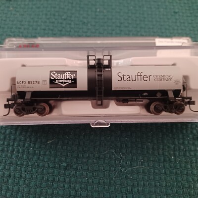 Atlas Model RR, N gauge, 17,360 gal. Stauffer Chemical, Car #85278, 2002