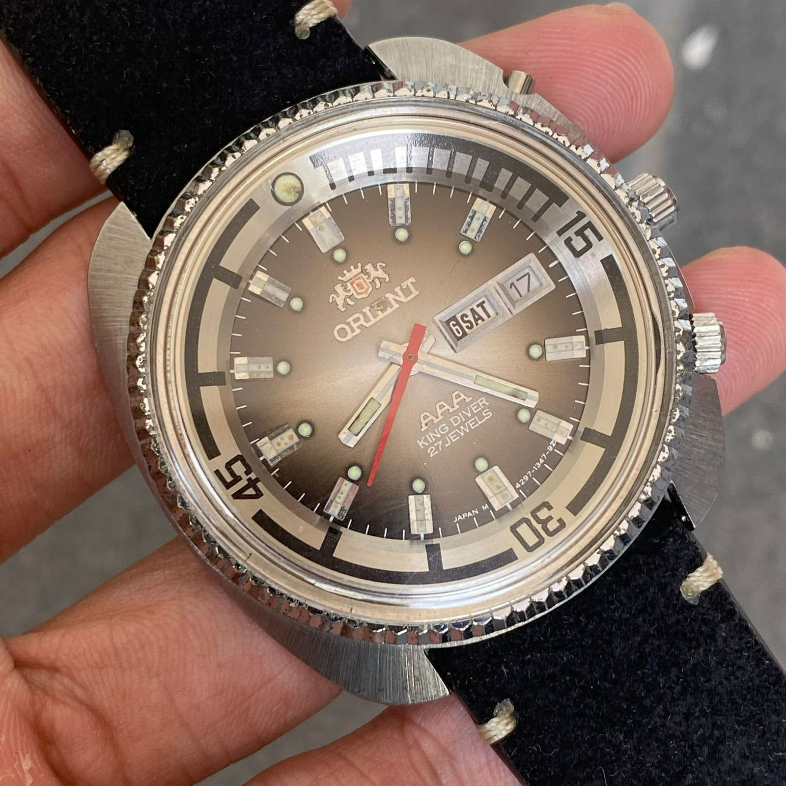 RARE Orient King Diver Automatic 27 Jewels Jumbo Size Vintage Men Watch | eBay RARE Orient King Diver Automatic 27 Jewels Jumbo Size Vintage Men Watch | eBay