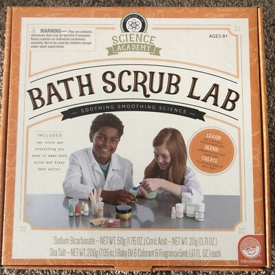 MindWare Science Academy Bath Scrub lab   Kids & Teens Create 3 Bath Scrubs 18pc