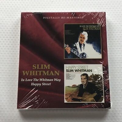 Slim Whitman In Love Whitman Way Happy Street Remastered 2 albums on 1 CD NEW
