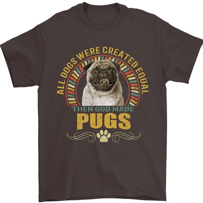 A Pug Dog Mens T-Shirt 100% Cotton