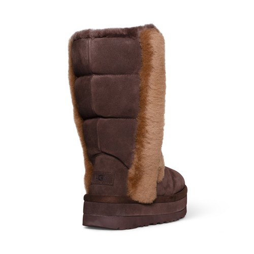 Pre-owned Ugg Classic Chillapeak Tall Burnt Cedar Suede Women's Boots Size Us 6/uk 4
