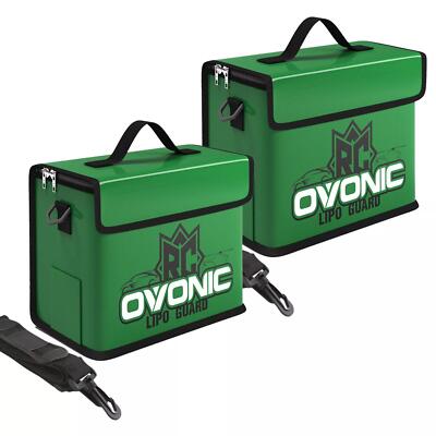 2X Ovonic Lipo Safe Bag Fireproof Explosionproof Bag Large Capacity For Storage