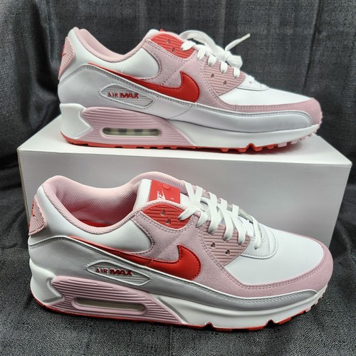 Nike Air Max 90 Valentines Day Love Letter Shoes DD8029 100 Sz Wm 15.5 M 14