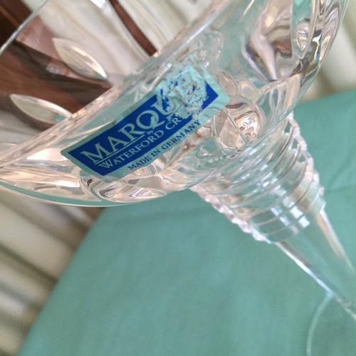 Marquis By Waterford 8” Pair Crystal Glass Candleholders Germany