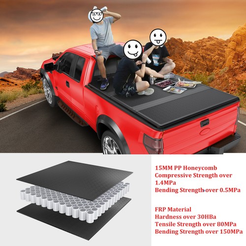 5.8FT Hard Solid Tonneau Cover For 2007-2024 Silverado Sierra 1500 Truck Bed