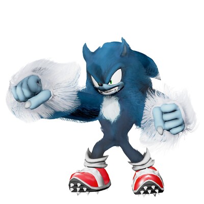 Sonic The Hedgehog Werehog 3''- 6'' Vinyl Decal Stickers