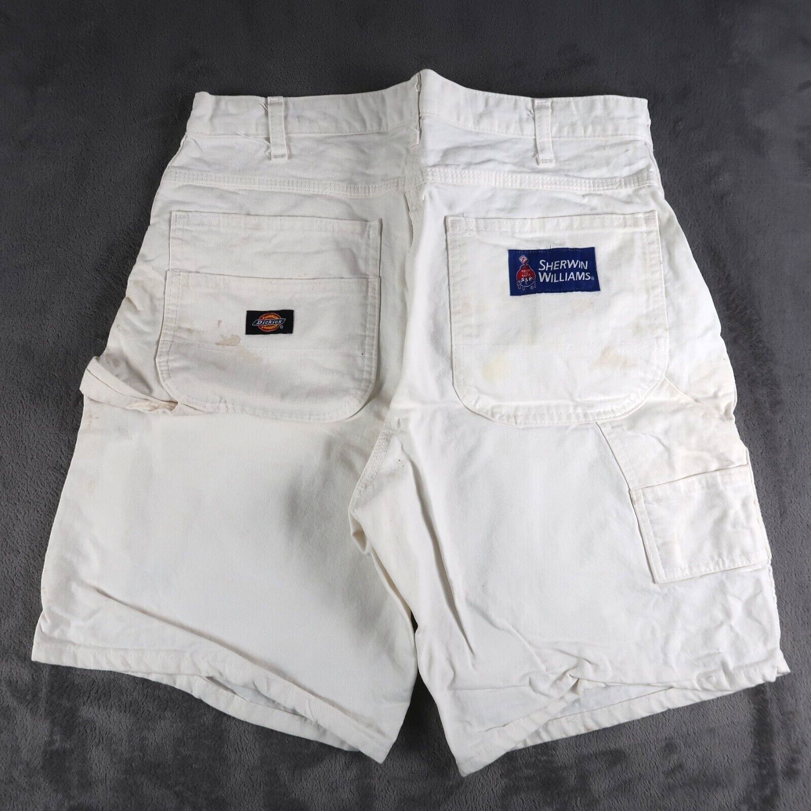 Dickies Sherwin Williams Men's Painter Utility Shorts White Dickies Sherwin Williams Men's Painter Utility Shorts White