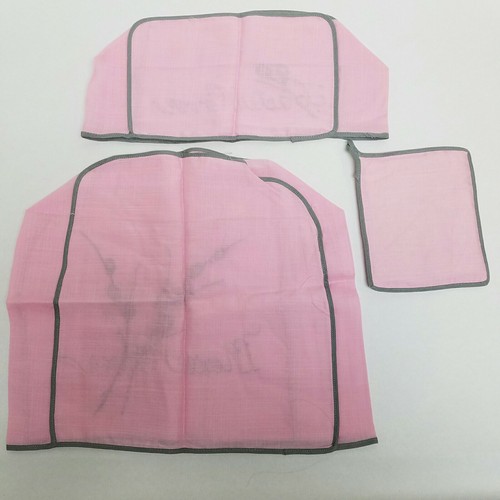 Vintage Pink Gray Mixer Toaster Covers Pot Holder 1950's