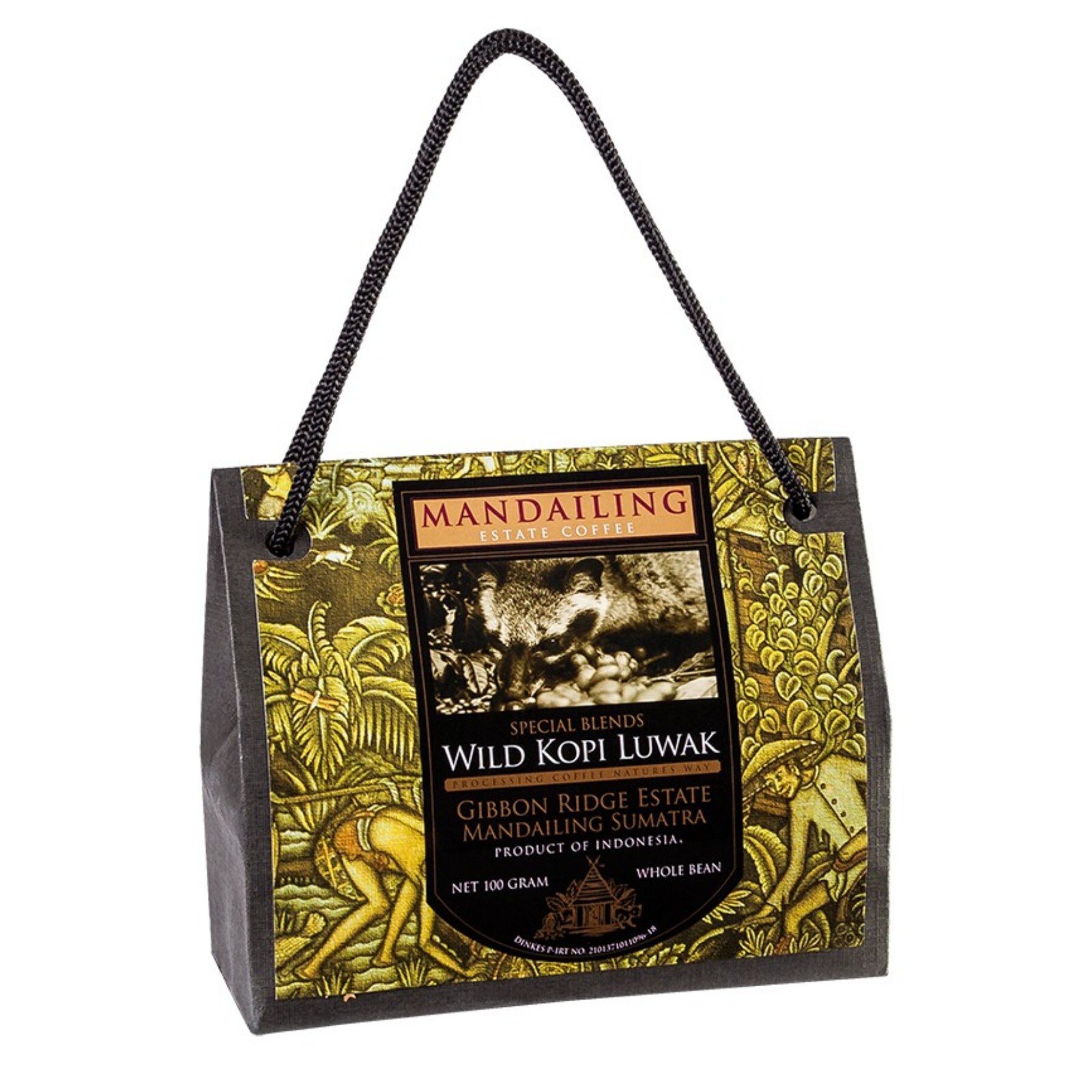 Wild Luwak Coffee Gibbon Ridge Estate Mandailing Sumatran