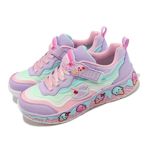 

Skechers Sundae Sweeties Lavender Multi Strap Kids Preschool Casual Casual 303625-LLVMT, Фиолетовый, Sundae Sweeties