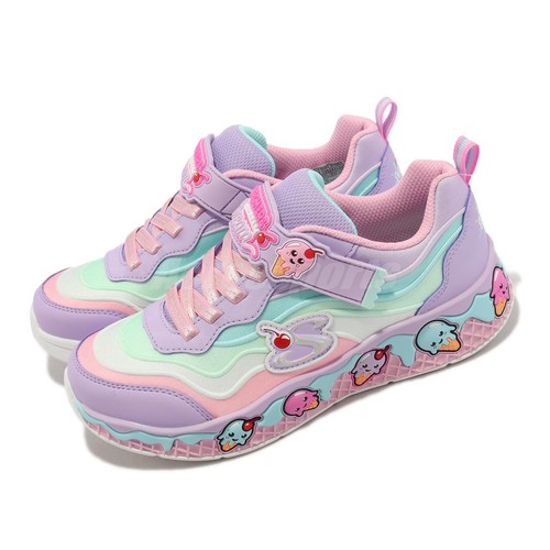 Skechers Sundae Sweeties Lavender Multi Strap Kids Preschool Casual Casual 303625-LLVMT