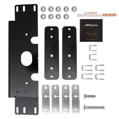 Black Steel Plow Mount for Polaris Sportsman 450 570 800 6x6 2006-2024