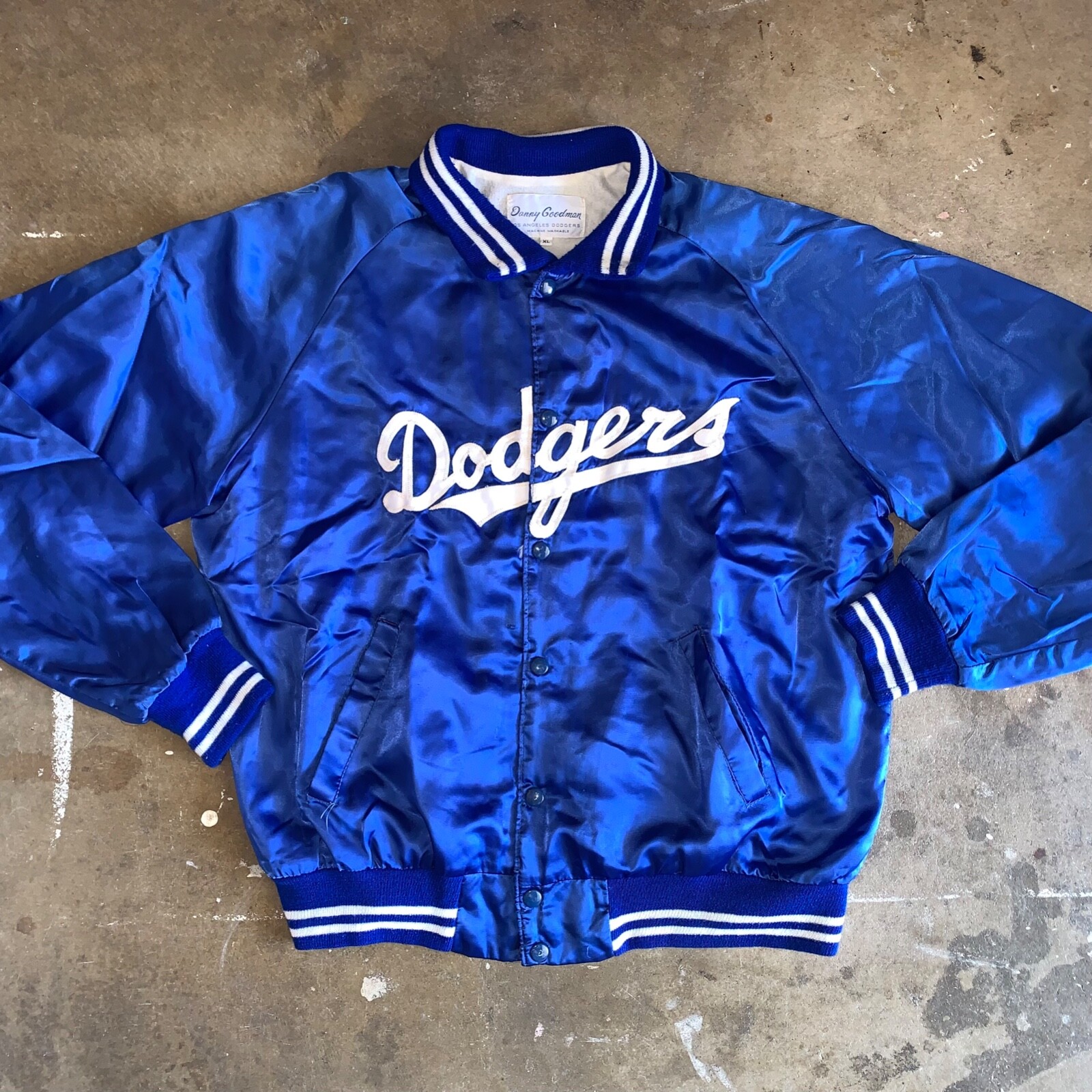 1960s - 1970s LOS ANGELES L.A. DODGERS SATIN BOMBER XL 1960s - 1970s LOS ANGELES L.A. DODGERS SATIN BOMBER XL