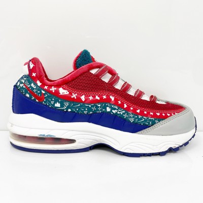 

Nike Boys Air Max 95 CT1594-100 Многоцветная повседневная обувь Кроссовки Размер 2 Y, Multicolor, Air Max 95