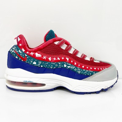 Nike Boys Air Max 95 CT1594-100 Многоцветная повседневная обувь Кроссовки Размер 2 Y