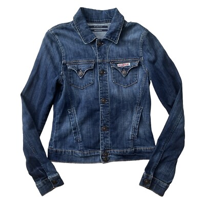 Hudson Jeans Denim Jacket Womens Size Small Y2K USA Made