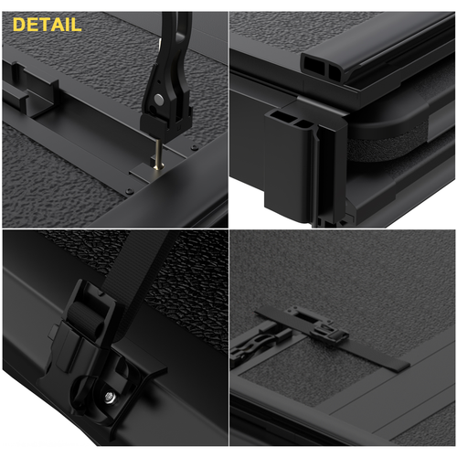 5.8FT Hard Solid Tonneau Cover For 2007-2024 Silverado Sierra 1500 Truck Bed