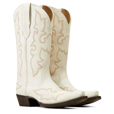 Pre-owned Ariat Women's Snip Toe Jennings Boots White