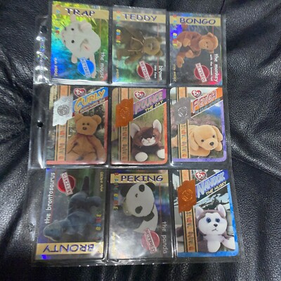 Vintage Beanie Baby Collection Cards Retired 1998 s From My Aunts Estate 