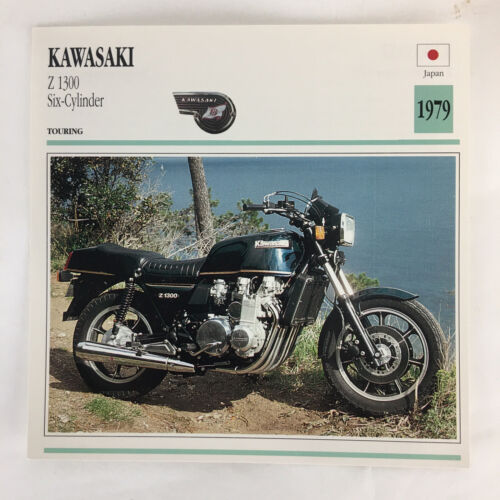 Kawasaki Z 1300 / Six Cylinder - 1979 Spec Sheet Info Card Kawasaki Z 1300 / Six Cylinder - 1979 Spec Sheet Info Card