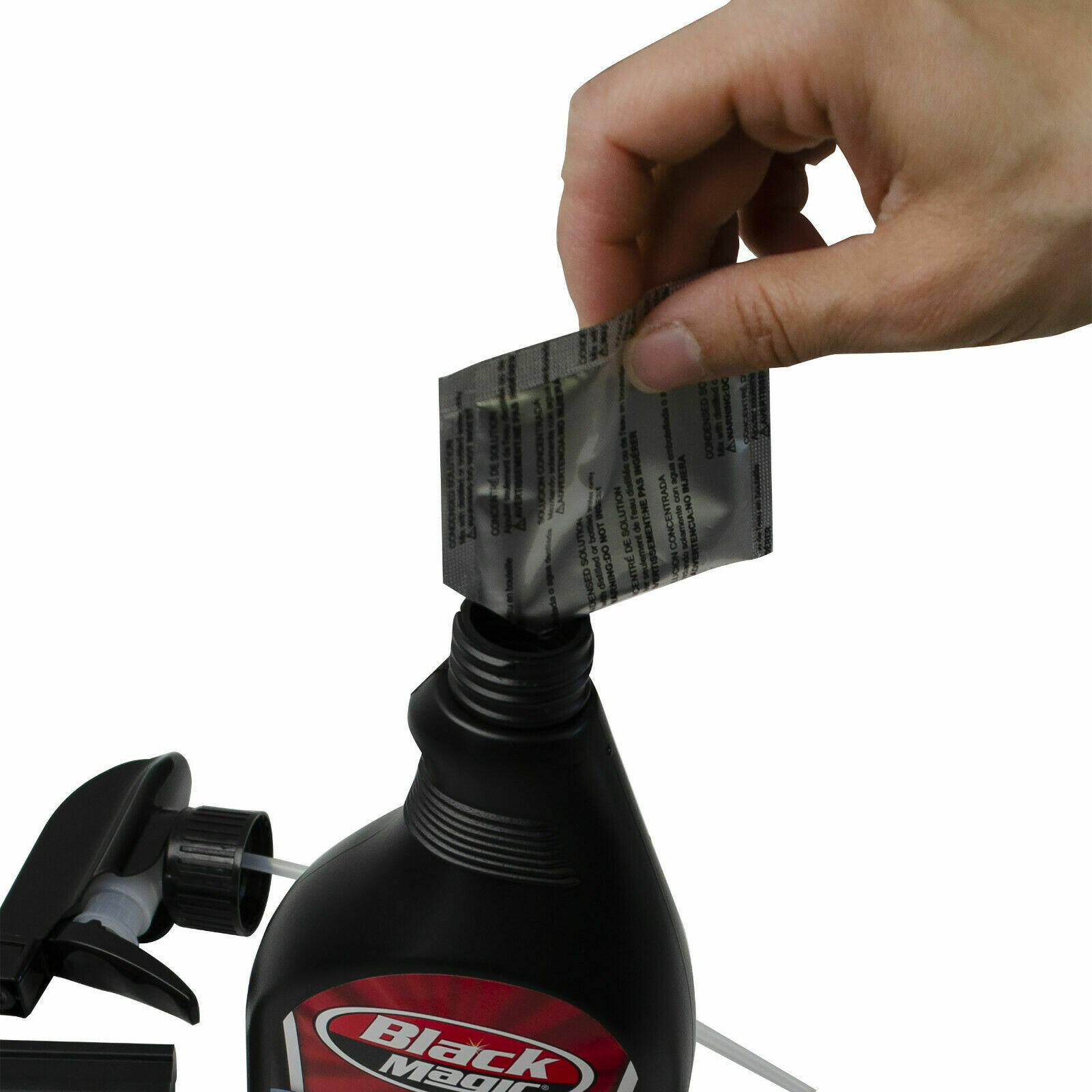 Black Magic TINT FILM APPLICATION KIT: Tint-On Solution Angled Squeegee Knife