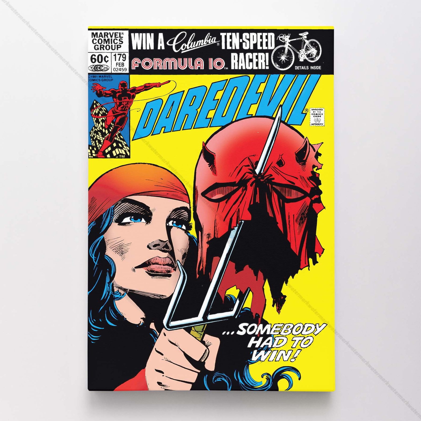 Daredevil Poster Canvas Vol 1 #179 Comic Book Art Print