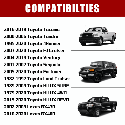 1.5" 6x5.5 Wheel Spacers Hubcentric for Toyota Tacoma 4Runner FJ Cruiser Lexus