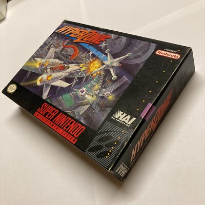 HyperZone (Super Nintendo Entertainment System, 1991) -- CIB (Game, Box, Manual)
