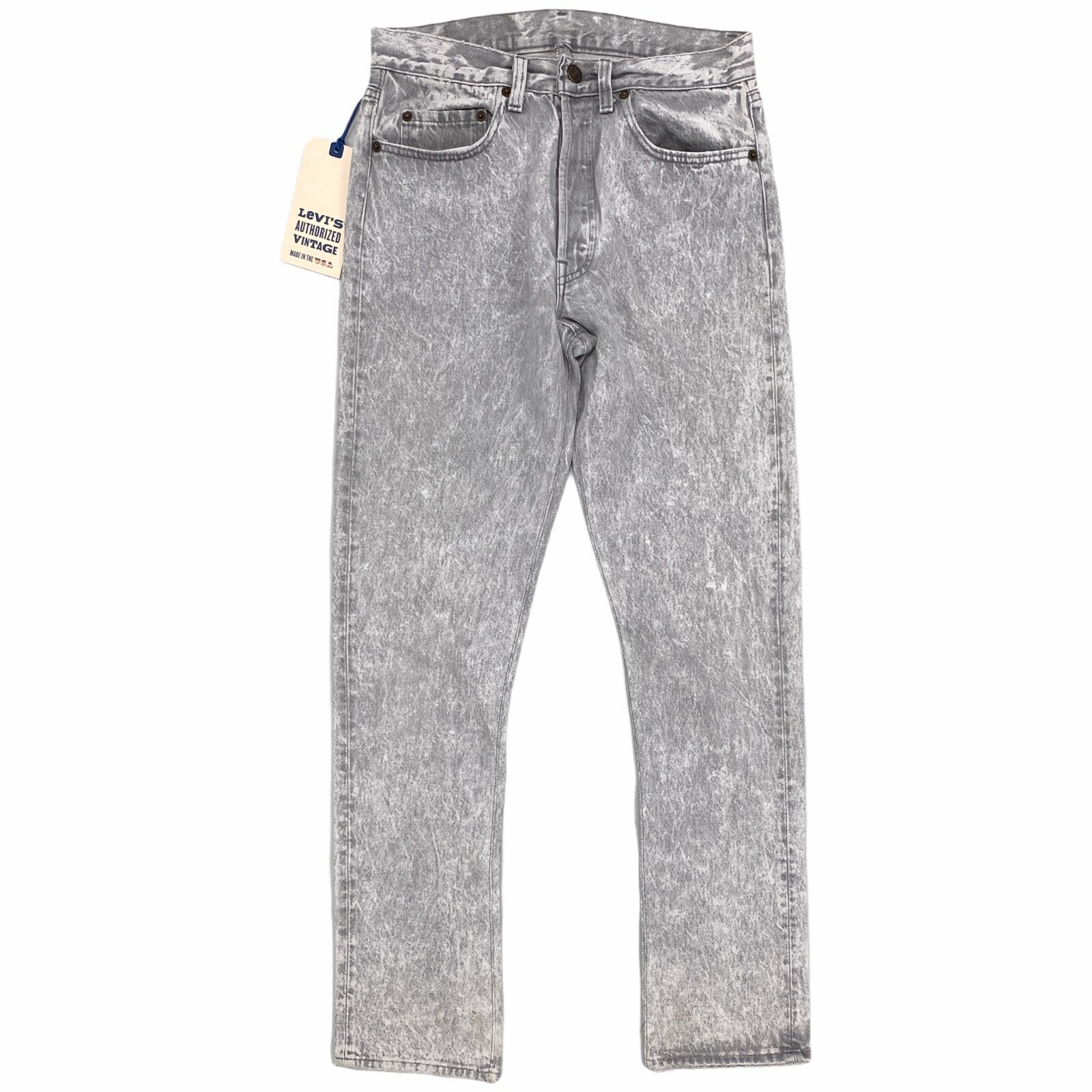 

Джинсы Levis Authorized Vintage 501  x 32 Made in USA Серый деним Stonewash, Levi's 501