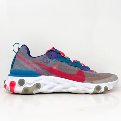 Nike Mens React Element 87 942842-203 Multicolor Running Shoes Sneakers Sz 12.5