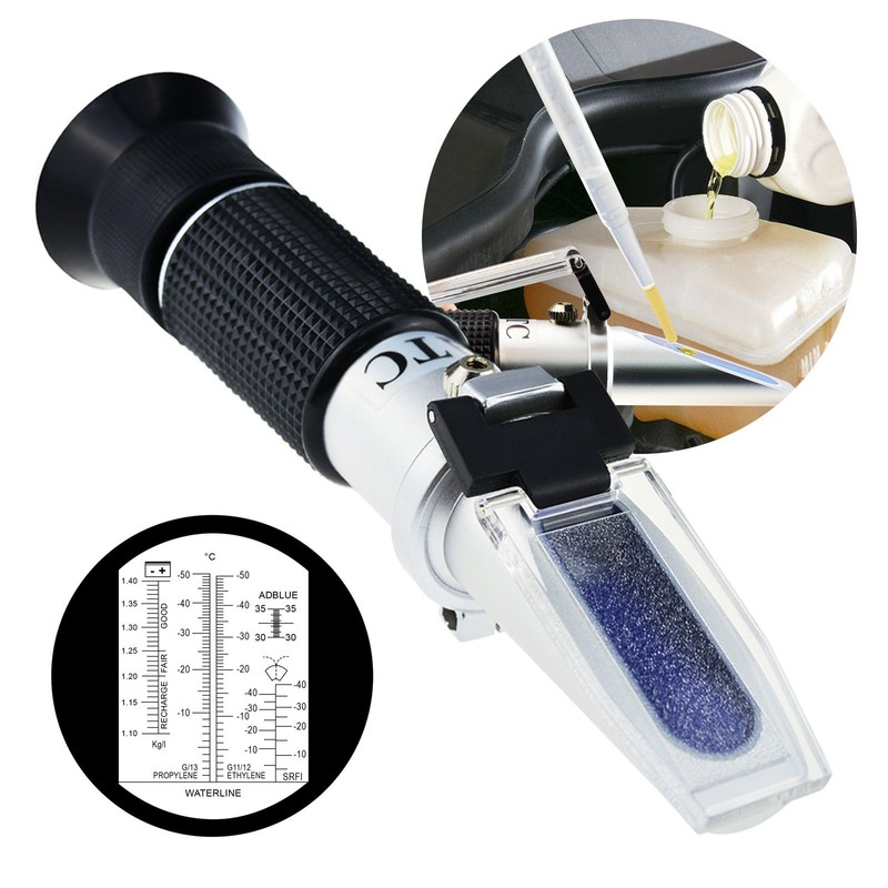 Optical Refractometer ATC Adblue Antifreeze Battery Acid Windshield