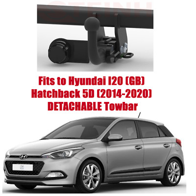 DETACHABLE Tow Bar For Hyundai I20 5D 2014-2020 & NO ELECTRICS - H256