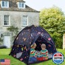 MountRhino Space World Kids Play Tent-60”x60”x47” Kids Pop Up Tent Children Camping Playhouse Indoor Outdoor Play Tents for Boys Girls Large Space Kids Tents with Rainfly Perfect Kid’s Gift