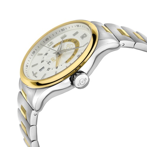 Pre-owned Gv2 By Gevril Men's 42307b Giromondo Ipyg Two-tone Stainless Steel Swiss Watch