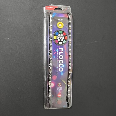 Floglo Multicolor LED Light Strip Starter Kit, 2 x 12'' Strips, Power Plug